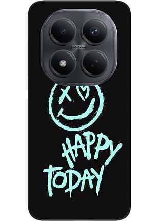 Чехол силиконовый epik для xiaomi redmi note 15 pro 4g с изображением с надписью happy today