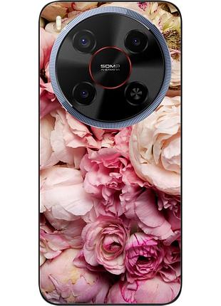 Чохол силіконовий epik для zte nubia v70 max з принтом півонії