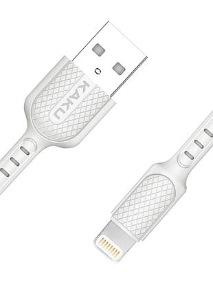 Usb кабель kaku ksc-111 usb - lightning 1m - white 2