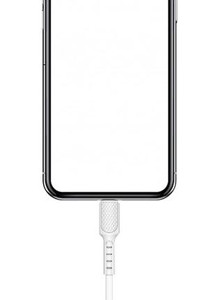 Usb кабель kaku ksc-111 usb - lightning 1m - white 3