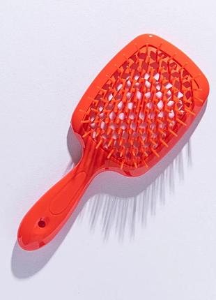 Щетка для волос hollow comb superbrush plus orange
