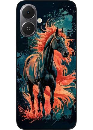 Силиконовый чехол epik для tecno spark go 2 (km4) с рисунком вихрь пламени