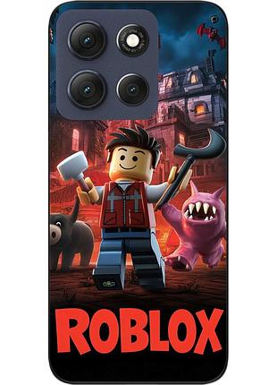 Чохол силіконовий epik для motorola g86 5g з принтом roblox ніч пригод