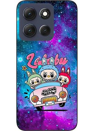 Силиконовый чехол epik для motorola moto g56 5g с принтом labubu космос