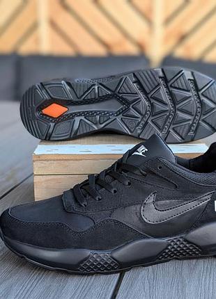 Мужские кроссовки из натуральной кожи nike пена подошва легкие и крепкие топ модель 45
