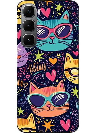 Чохол силіконовий epik для infinix hot 60i (x6728) райдужні кошенята