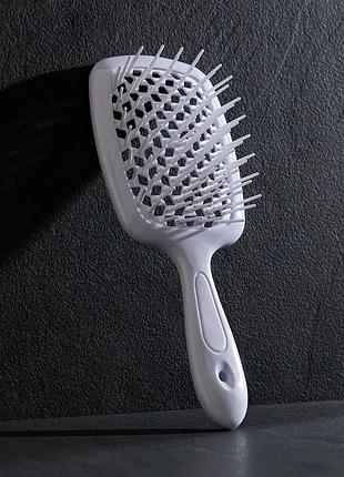 Щітка для волосся hollow comb superbrush plus white 2