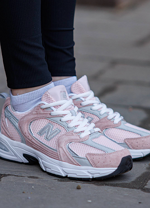 Жіночі кросівки new balance 530 pink красиві рожеві легкі спортивні кроси нью беланс дихаюча сітка і підошва з амортизацією