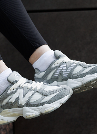 Жіночі кросівки new balance 9060 grey white сірі модні літні 49 баланс на літо весну для дівчини 38