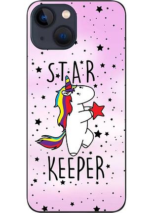 Силиконовый чехол бампер epik для iphone 13 mini с картинкой единорожек
