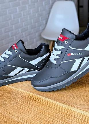 Чоловічі кросівки натуральна шкіра reebok кроссовки мужские кожа натур 43