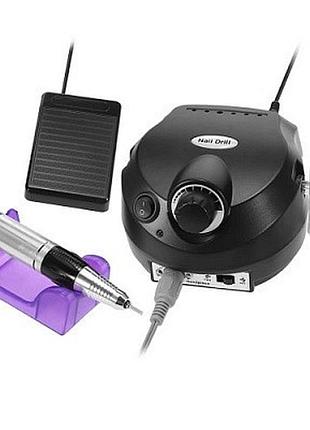 Фрезер для маникюра nail dril zs-601 35000 об/мин 65w черный