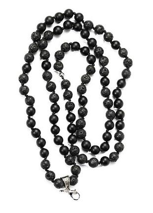 Бусы из натурального камня lavart beads black