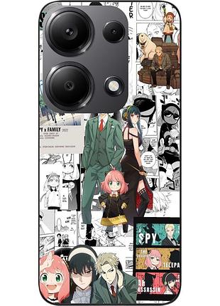 Чехол силиконовый epik для xiaomi redmi note 14s с рисунком spy family семейная миссия