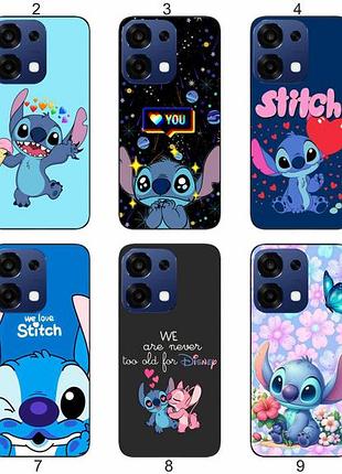 Силіконовий чохол stitch стіч для oppo a6 pro пустотливий принт і захист