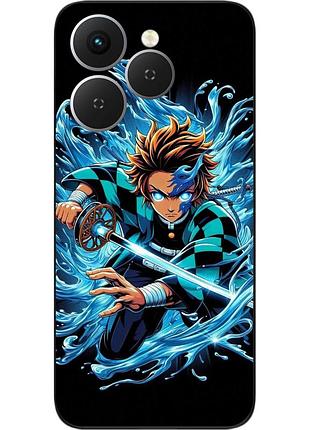 Силіконовий чохол epik для tecno spark 40 (km5n) з принтом demon slayer водна лють
