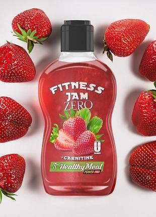 Фітнес джем power pro fitness jam zero sugar free, 200 грам - полуниця з карнитином