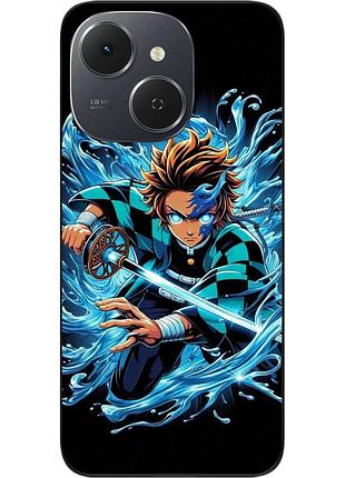 Силіконовий чохол epik для tecno spark 40c (km4k) з принтом demon slayer водна лють