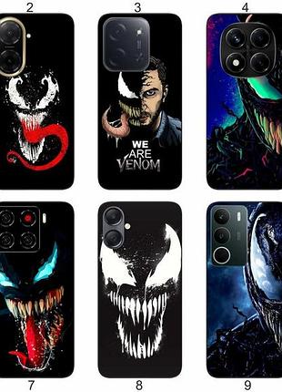 Силиконовый чехол venom веном для samsung xiaomi iphone realme vivo zte oppo motorola nokia tecno infinix poco