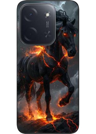 Силиконовый чехол epik для xiaomi poco c85 с принтом конь вулкан