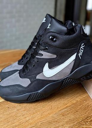 Зимові чоловічі кросівки черевики nike шкіра топ якість , ботинки мужсие 40