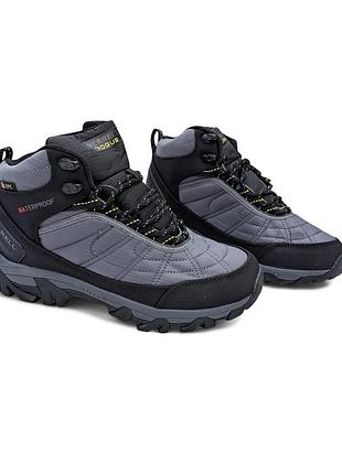 Чоловічі черевики merrell ice cap moc 2 сірі з чорним