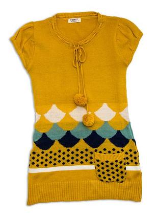 Вязаная жилетка удлиненная