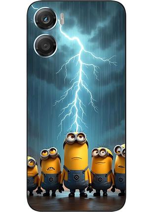 Чохол силіконовий epik для motorola g06 з зображенням блискавка над міньйонами
