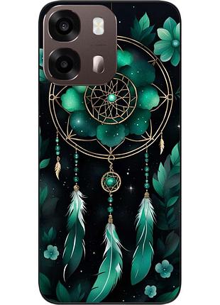 Силіконовий чохол бампер epik для oppo a6s з картинкою смарагдовий ловець снів