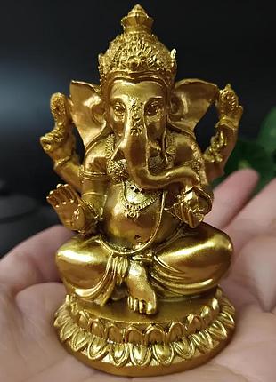 Статуэтка ганеша resteq — фигурка для интерьера ganesha 4x4x7 см, декоративный элемент для дома и офиса, символ удачи и