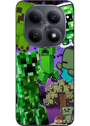 Чохол силіконовий epik для xiaomi redmi note 15 4g / 5g з принтом minecraft зелена загроза