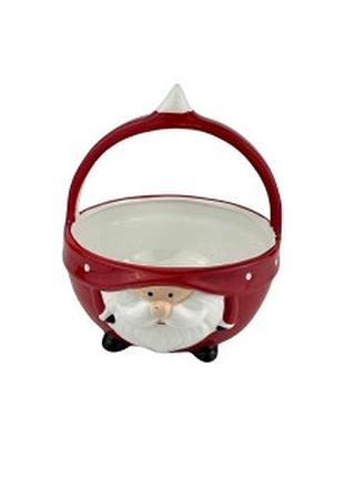 Кошик керамічний новорічний 17*18см 24722 гном