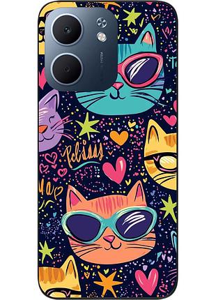 Чехол силиконовый epik для oppo a5x с принтом радужные котята