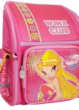 Рюкзак шкільний каркасний 1вересня н 18 winx club малинов 27х15х34 см тв. спин 551527