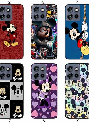 Силіконовий чохол мікі маус mickey mouse для motorola edge 60 neo діснеївська естетика