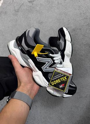 Утепленные зимние мужские кроссовки new balance 9060 cordura winter termo black grey 1950 беланс черного с серым цветов термо