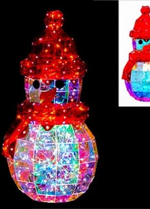 Фигура led снеговик маленький 31см пластиковый разъем usb 2-147 9182