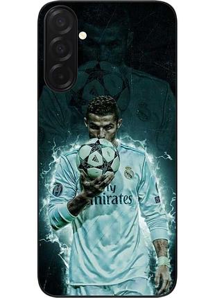 Силиконовый чехол epik для samsung galaxy a27 5g с принтом рональдо мяч