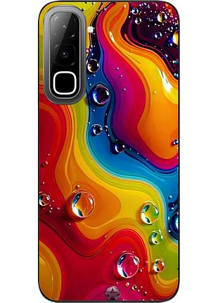 Чехол силиконовый epik для infinix hot 70 (x6895) с изображением радужный поток