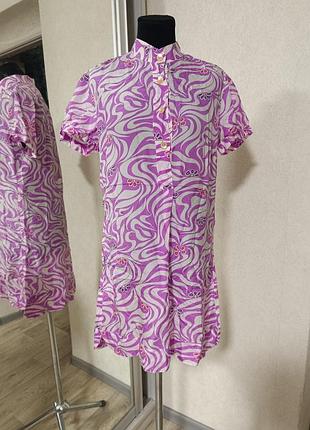 Шовкова блуза туніка 0039 italy як max mara marella