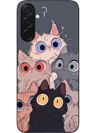 Чехол силиконовый epik для samsung galaxy a57 с принтом глаза котов