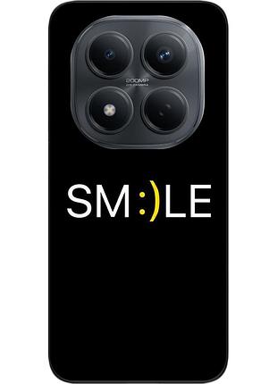 Чехол силиконовый epik для xiaomi redmi note 15 pro 4g с изображением с надписью smile mood