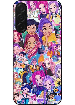 Силиконовый чехол epik для samsung galaxy a57 с принтом аниме kpop collage стиль