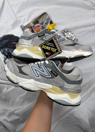 Утепленные зимние женские кроссовки new balance 9060 cordura winter termo grey 1944 беланс серого цвета термо
