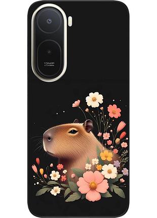Силиконовый чехол epik для xiaomi redmi a7 pro с картинкой цветочная капибара
