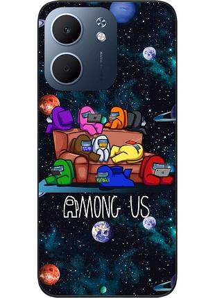 Силиконовый чехол epik для oppo a5x с принтом among us команда