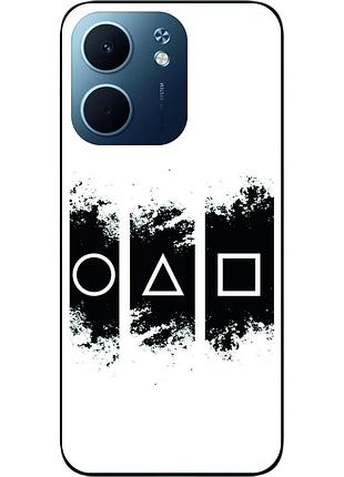Силиконовый чехол epik для oppo a5x с принтом игра в кальмара логотип