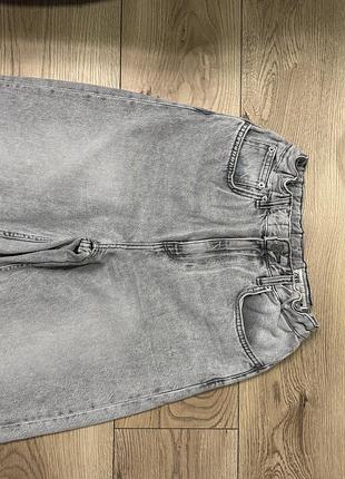 Сірі джинси zara wide leg 2