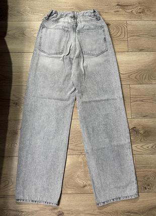 Сірі джинси zara wide leg 4