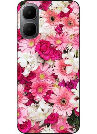 Силиконовый чехол бампер epik для infinix smart 10 (x6725) с принтом нежные цветы